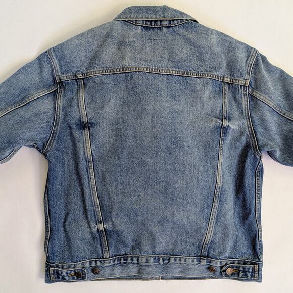 Levi's Jean Jacket Womens L Blue Denim Ladies Trucker Classic Button Cotton - Picture 6 of 10